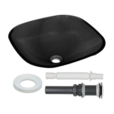 Tempered Glass Countertop Washbasin Vessel Sink, MB150049