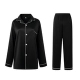 Long Sleeve Button-Up Loungewear Set, CC061543