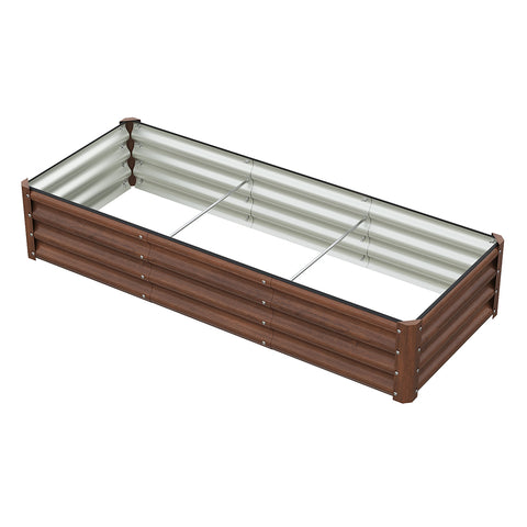Rectangular Galvanized Steel Raised Garden Bed, GG190099 (Ver.2)