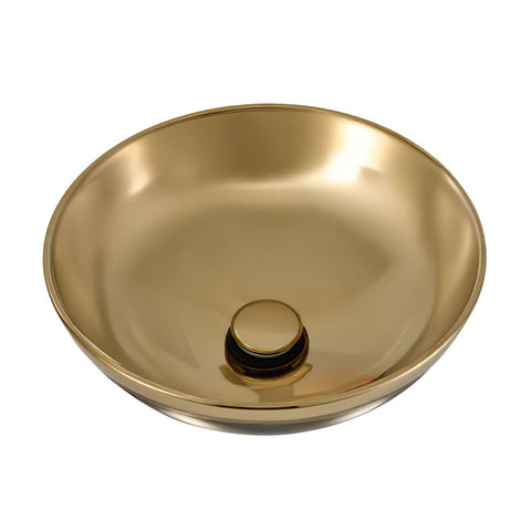 Round Ceramic Countertop Washbasin Vessel Sink, MB150037 (VER.2)
