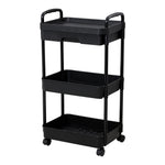 3-Tier Rolling Cart with Lockable Wheels and Drawer, WM0798