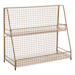 Livingandhome 2-Tier Nordic Style Iron Cosmetic and Jewelry Rack Organizer, WM0489