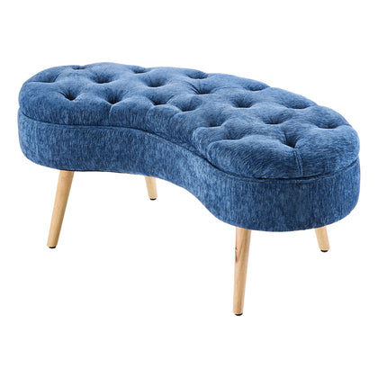 Chenille Storage Bench with Removable Lid, FL050180