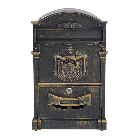 Vintage Wall-Mounted Postbox with Lock, WM0230