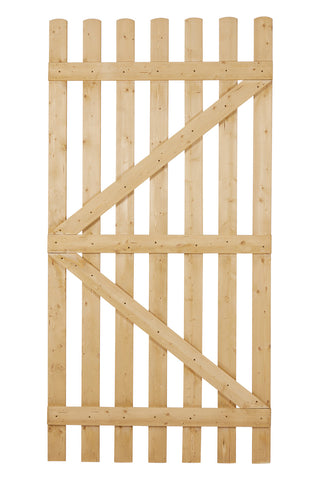 Livingandhome Garden Wood Fence Gate with Latch, LG1243