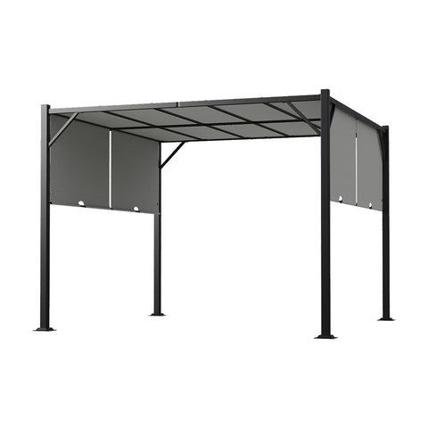 Outdoor Garden Retractable Pergola with Canopy, LG1585LG1586