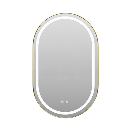 Wall Mounted Oval LED Bathroom Mirror, FW240048 (Ver.2)