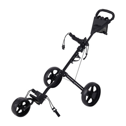 3 Wheel Folding Golf Push Pull Cart with Foot Brake, SG270016 (Ver.2)