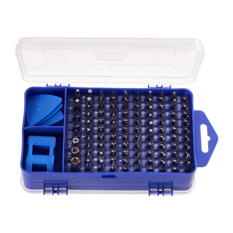 115-in-1 multifunktionales Schraubendreher-Set für Feinmechaniker in Blau, MH160087 (DE)