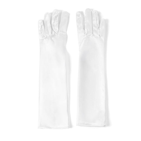 Elegant Mid-length Satin Gloves, CA290144