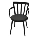 4Pcs PP Dining Chairs PU Leather Padded with Armrest, XY0481(Ver.2)
