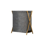 Livingandhome Modern Lanudry Hamper with Bamboo Frame, WM0469