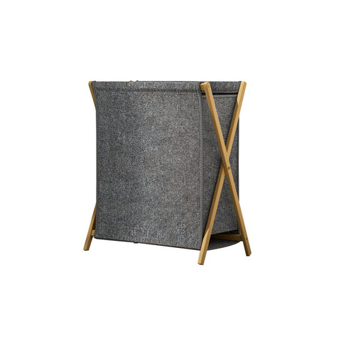 Livingandhome Modern Lanudry Hamper with Bamboo Frame, WM0469