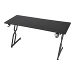 Gaming Desk with Cup Holder and Headphone Hook, FO250031 (Ver.2)