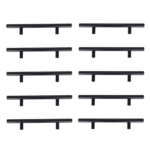 10er-Set schwarze Möbelgriffe aus Edelstahl 200 mm, MD160282 (DE)