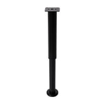 4er-Set Höhenverstellbare Möbelbeine aus Metall, Schwarz – Ersatzfüße für Schrank, Tisch DIY-Projekte, 25–45,5 cm [Möbelbein 4er-Set Schwarz Metall höhenverstellbar 25–45,5 cm für Schrank und Tisch], FA150003(DE)