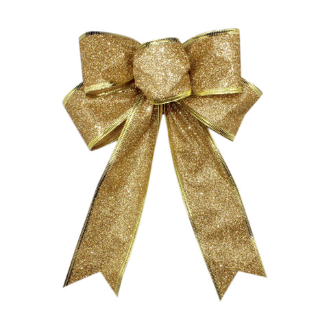 10Pcs Christmas Bows Ribbon Bowknot Christmas Tree Ornaments, SP1855