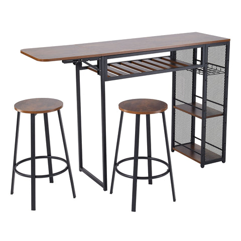 3-Piece Bar Table Set with Two Bar Stools, FD240097