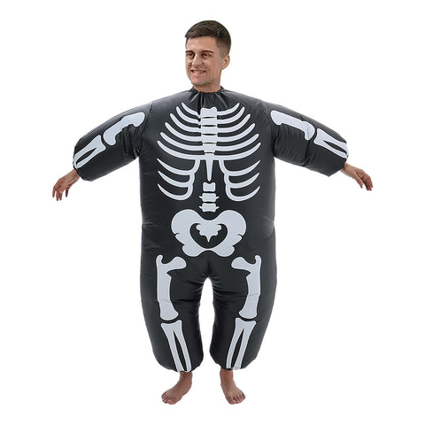 Livingandhome Halloween Skeleton Inflatable Costume for Adult, SW0560