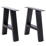 2 Pcs Black Trapezoidal Iron Table Legs, PM1727