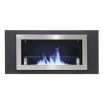 Wall Mount Rectangular Ethanol Fireplace Stainless Steel Heater, PM1036