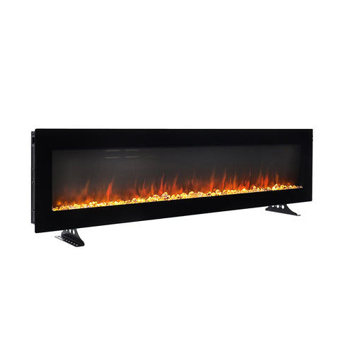 Livingandhome Wall Mount Electric Fireplace with Remote Control, PM1424