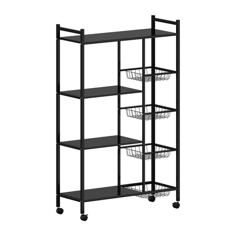 Multi-tiered Kitchen Microwave Storage Rack with Wheels, FK320004 (Ver.2)