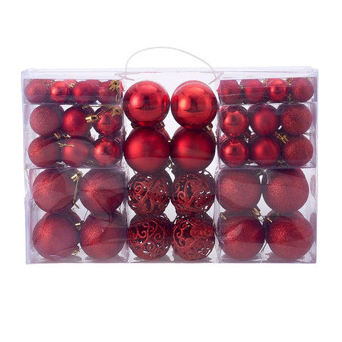 100PCS Hanging Christmas Baubles Ornaments for Christmas Tree Decor, IF320038