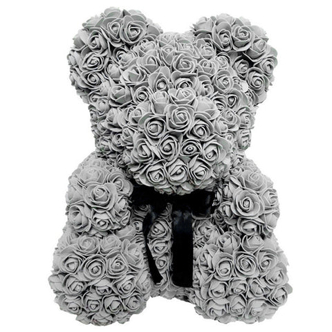 Bow-knot Rose Teddy Bear Doll with Gift Box, SP1728