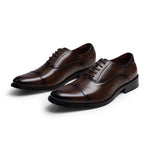 Low-Top Lace-Up Leather Dress Shoes with Pointed Toe, CS300044 (Ver.2)