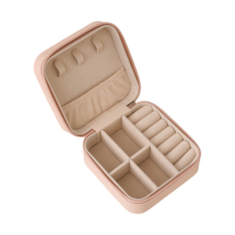 Portable PU Leather Travel Jewellery Box, HM070147 (Ver.2)