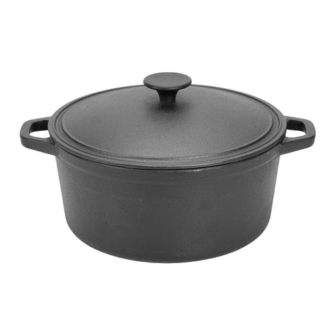 Pre-Seasoned Round Cast Iron Dutch Oven Pot with Lid, GK190036