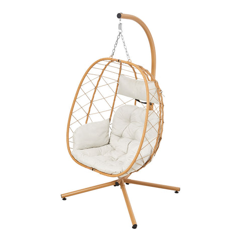 Swing Hanging Egg Chair with Cushion and Pillow, WB0164 (Ver.2)