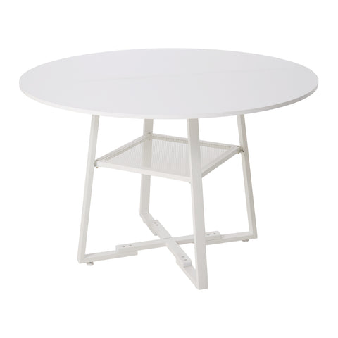 Round Dining Table with Storage Shelf, FD240136 (Ver.2)