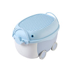 Dolphin-Shaped Toy Storage Box on Wheels, HM070164