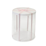 Clear Plastic Cake Gift Box with Ribbon, SC1517