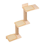 Cat Wall Shelves Scratching Post with 3 Steps for Indoor, PT080032 (Ver.2)