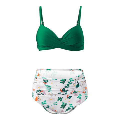 High-waisted Two-Piece Swimsuit Set, CC060100 (Ver.2)