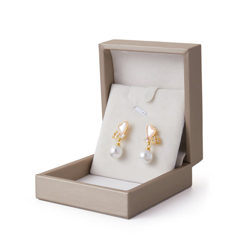 Butterfly Pearl Drop Earrings, CA290057