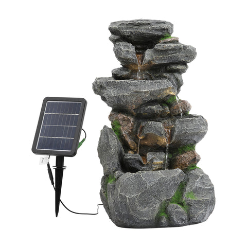 Outdoor Rock Waterfall Fountain with LED Lights, AI1335