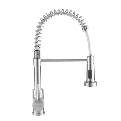 Bathroomdeco Commercial Swivel Pulldown Kitchen Faucet, DM0824