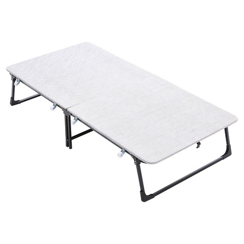 Steel Frame Folding Rollaway Bed with 4 Wheels, XY0241
