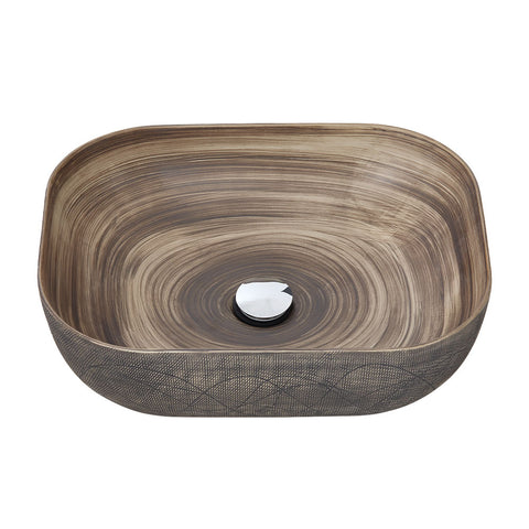 Ceramic Countertop Washbasin Vessel Sink with Waste Kit, MB150046