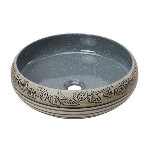 Ceramic Countertop Washbasin Vessel Sink with Waste Kit, MB150045 (Ver.2)