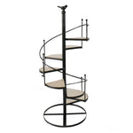 European-Style Metal Spiral Staircase Plant Display Stand, SP2563