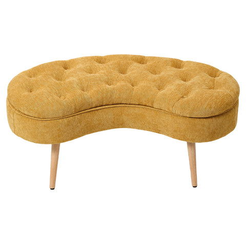 Chenille Upholstered Button Tufted Storage Ottoman Bench, ZH1804 (Ver.2)