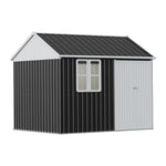 10 x 8FT Outdoor Metal Apex Roof Garden Storage Shed, PM1848PM1849PM1850 (Ver.2)