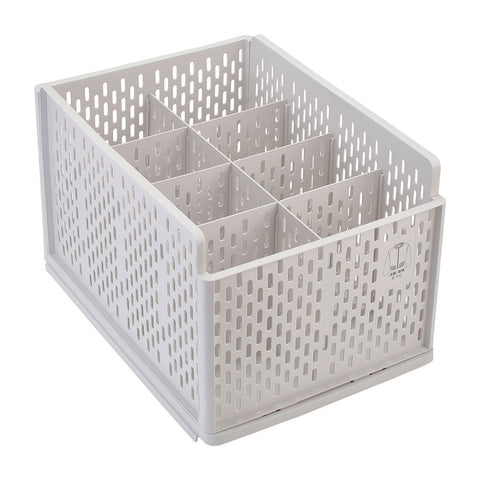 Livingandhome Plastic Stackable Clothes Storage Basket Drawer Organizer, SW0533