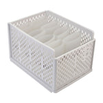 Livingandhome Plastic Stackable Clothes Storage Basket Drawer Organizer, SW0534