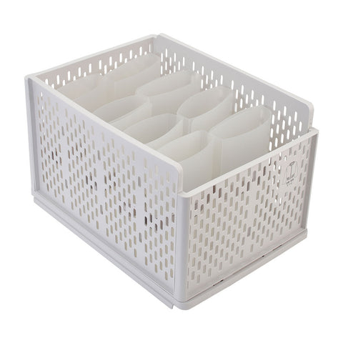 Livingandhome Plastic Stackable Clothes Storage Basket Drawer Organizer, SW0534